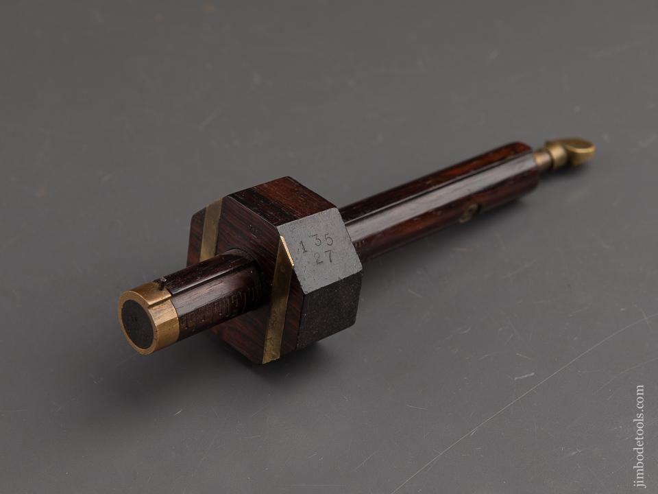 Mint Brodhead Patent 1868 Star Tool Co. Rosewood Gauge Twist Lock * 91218U