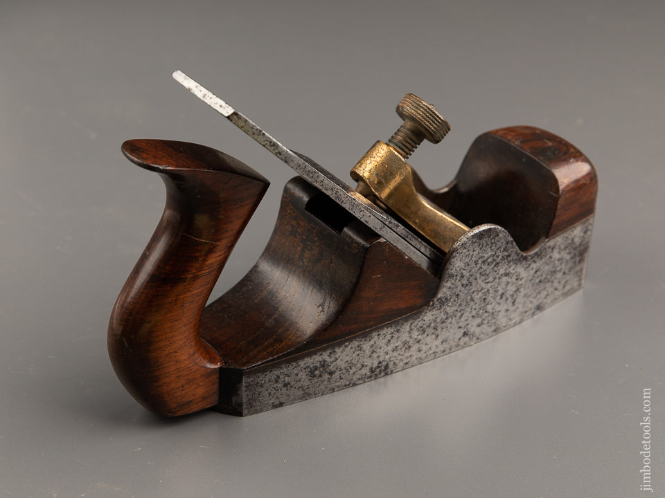 Early Pre-War NORRIS NO. 2 Dovetailed Steel and Rosewood Smooth Plane - 91220