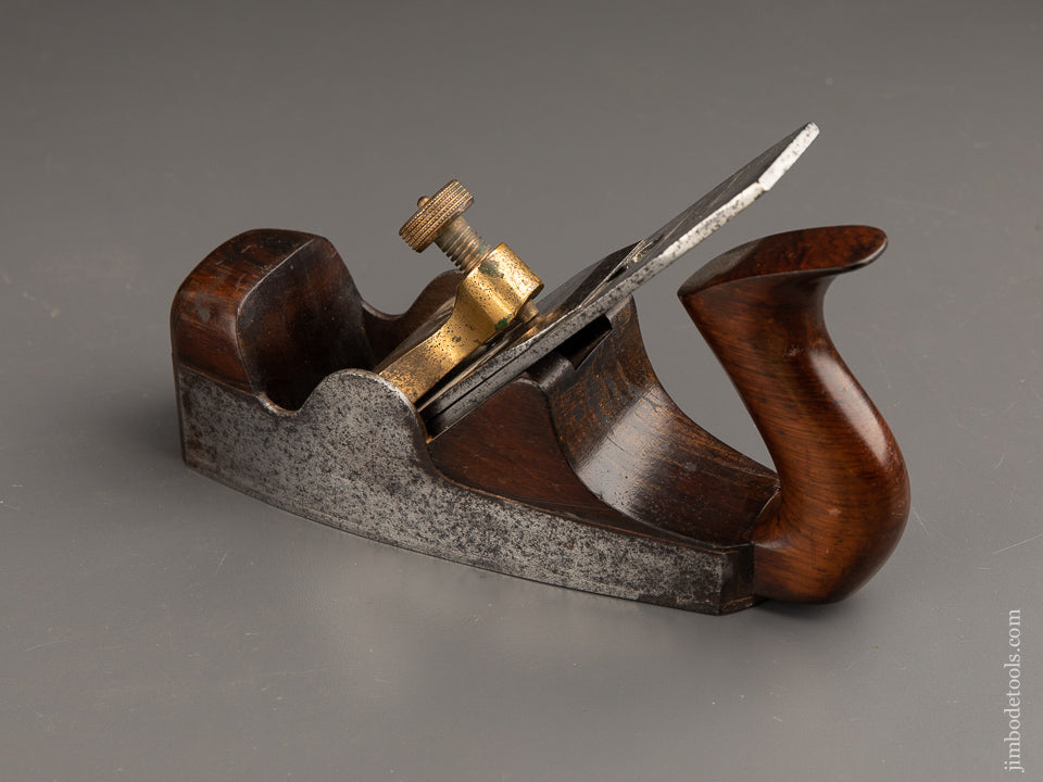 Early Pre-War NORRIS NO. 2 Dovetailed Steel and Rosewood Smooth Plane - 91220