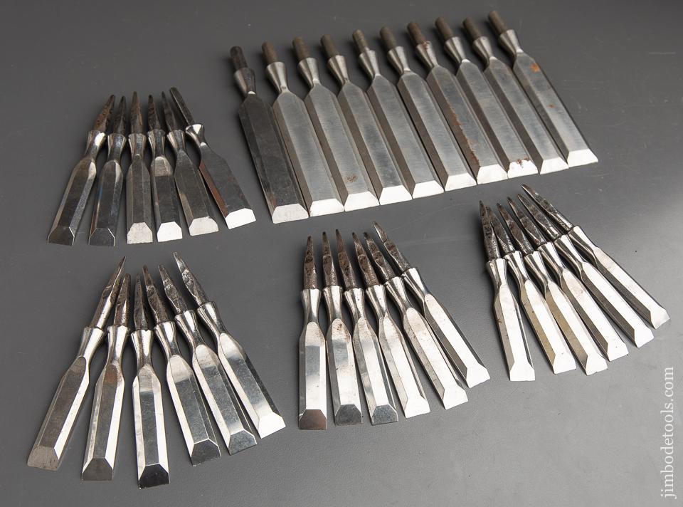 34 NEW OLD STOCK Bench Chisels! - 91228