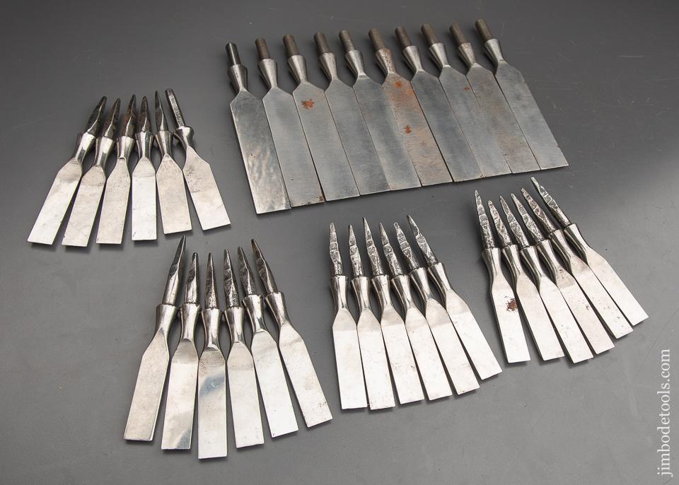 34 NEW OLD STOCK Bench Chisels! - 91228
