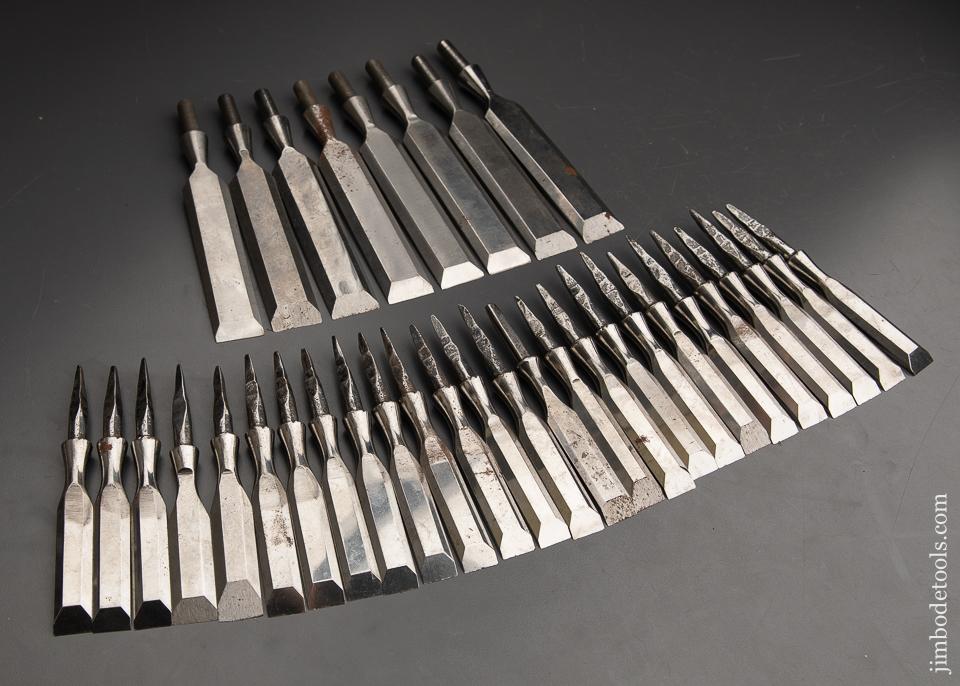34 NEW OLD STOCK Bench Chisels - 91229
