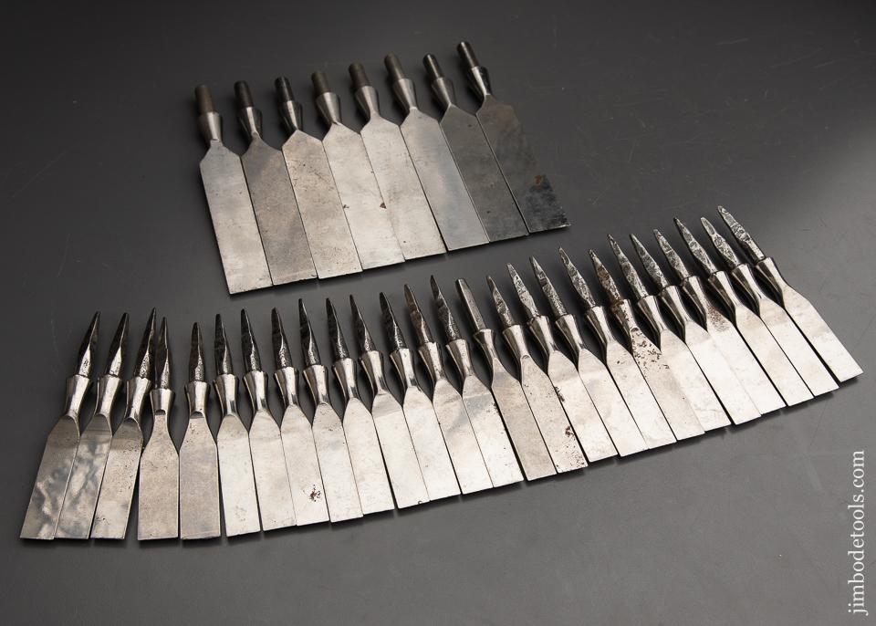34 NEW OLD STOCK Bench Chisels - 91229