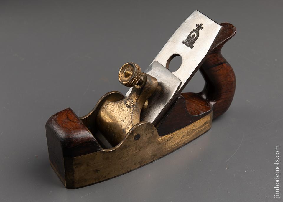 Sweet EARLY Signed NORRIS No. 17 Gunmetal, Steel, and Rosewood Smooth Plane - 91238U