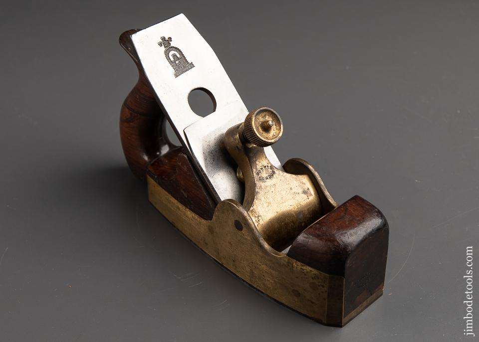 Sweet EARLY Signed NORRIS No. 17 Gunmetal, Steel, and Rosewood Smooth Plane - 91238U