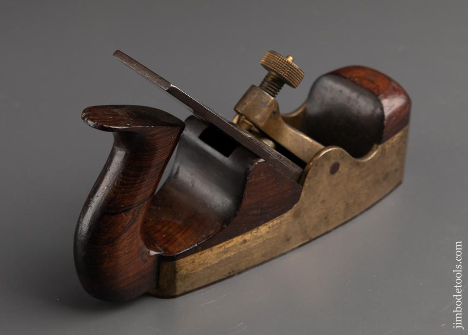 Sweet EARLY Signed NORRIS No. 17 Gunmetal, Steel, and Rosewood Smooth Plane - 91238U