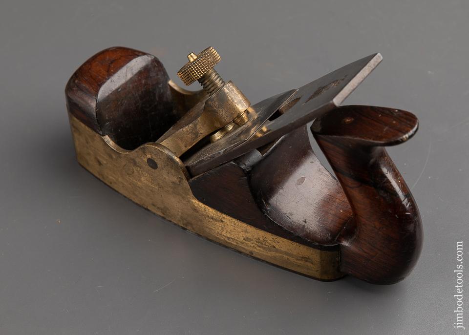 Sweet EARLY Signed NORRIS No. 17 Gunmetal, Steel, and Rosewood Smooth Plane - 91238U