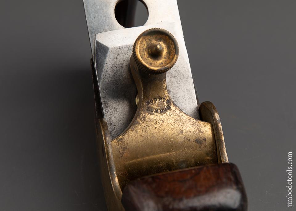 Sweet EARLY Signed NORRIS No. 17 Gunmetal, Steel, and Rosewood Smooth Plane - 91238U