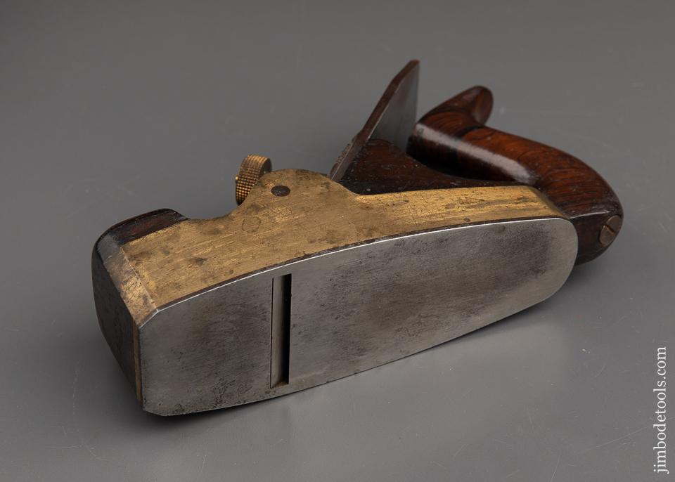 Sweet EARLY Signed NORRIS No. 17 Gunmetal, Steel, and Rosewood Smooth Plane - 91238U