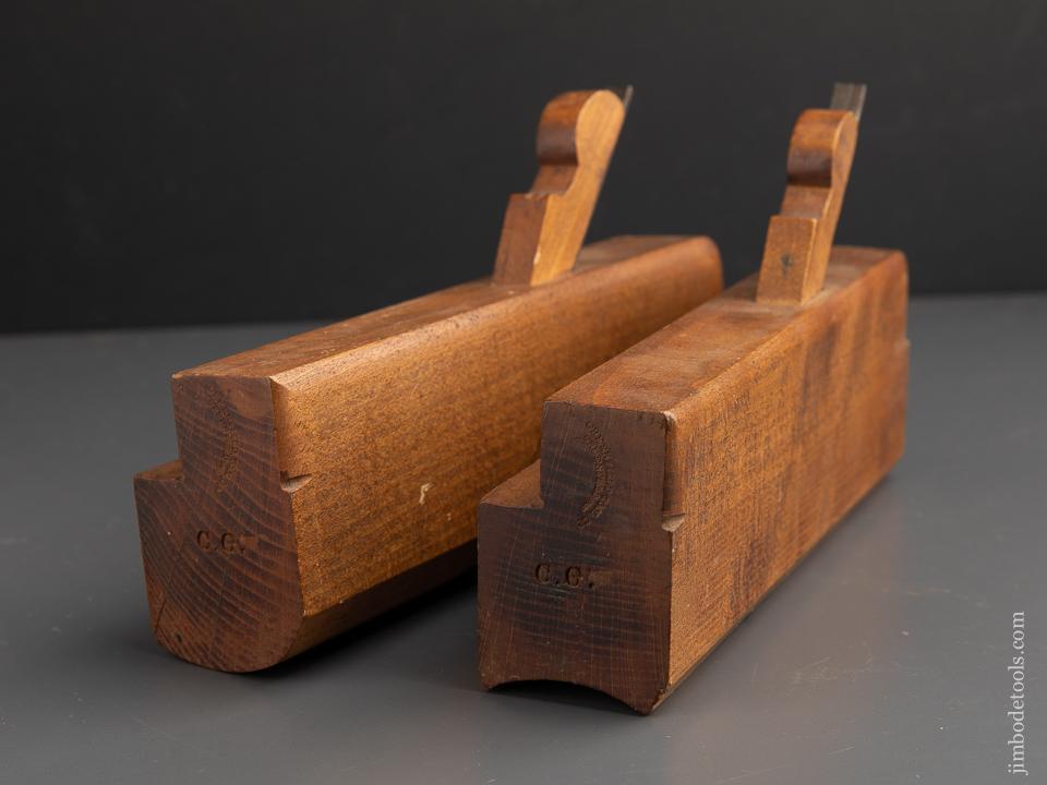 Large Matched Pair GREENFIELD TOOL CO No. 24 Hollow & Round Molding Planes circa 1851-83 EXTRA FINE - 91244