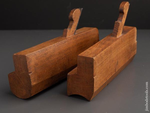 Crisp! Large D.R. BARTON ROCHESTER NY No. 24 Hollow & Round Molding Planes circa 1832-74 FINE - 91245