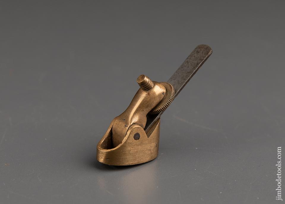 Pretty Little PRESTON Brass Round Bottom Violin Maker's Plane - 91255R