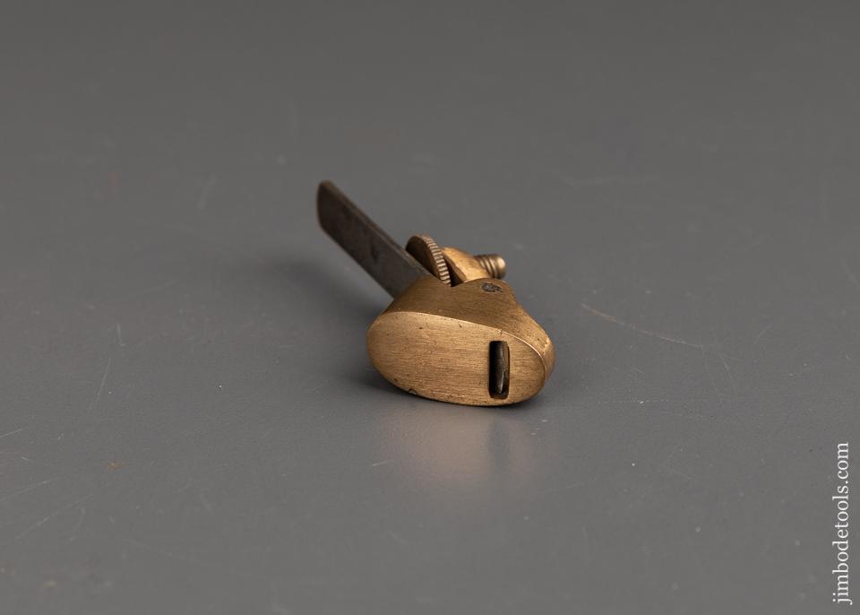Pretty Little PRESTON Brass Round Bottom Violin Maker's Plane - 91255R