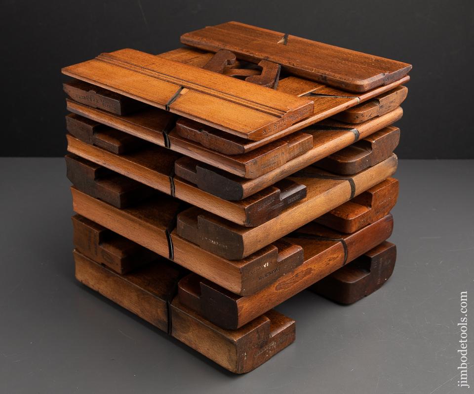 Complete Working Set of 18 Hollows & Rounds Molding Planes EVENS - 91260