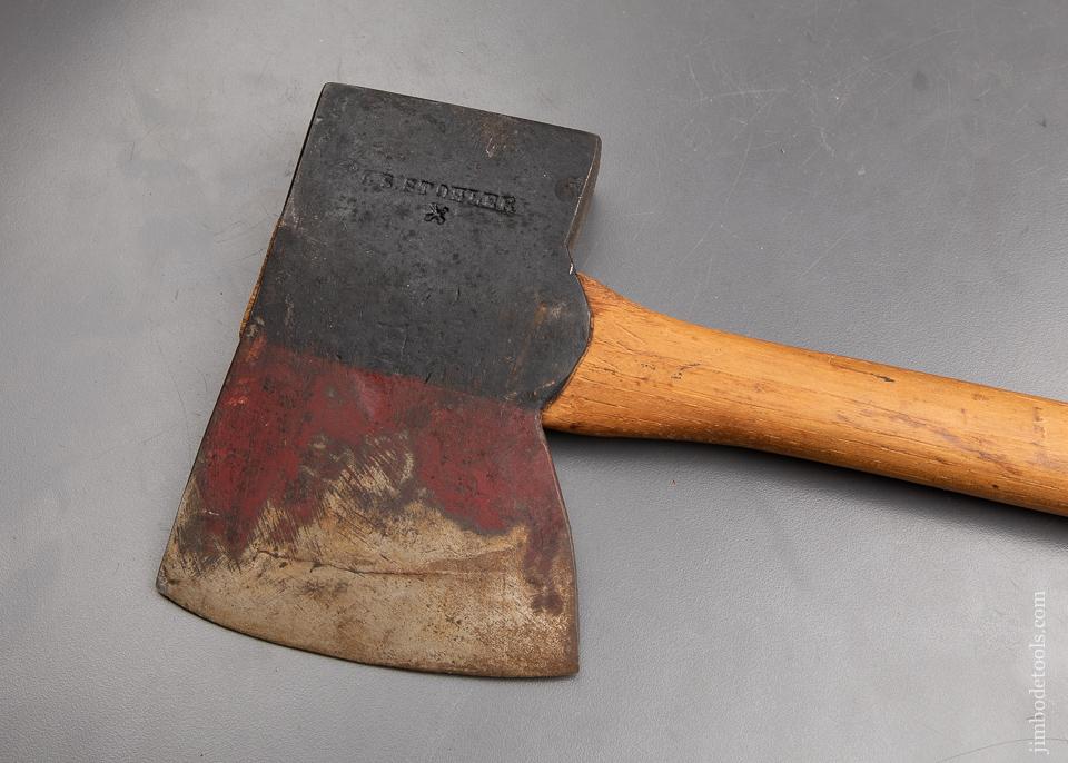 Remarkable New Old Stock J.B. STOHLER  Felling Axe in Original Paint and Handle - 91269