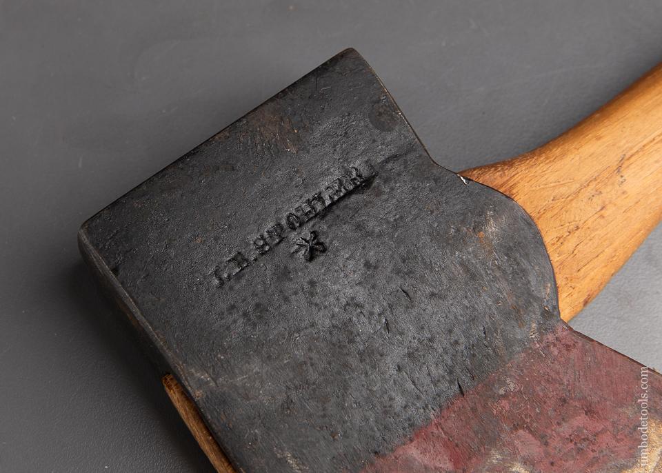 Remarkable New Old Stock J.B. STOHLER  Felling Axe in Original Paint and Handle - 91269