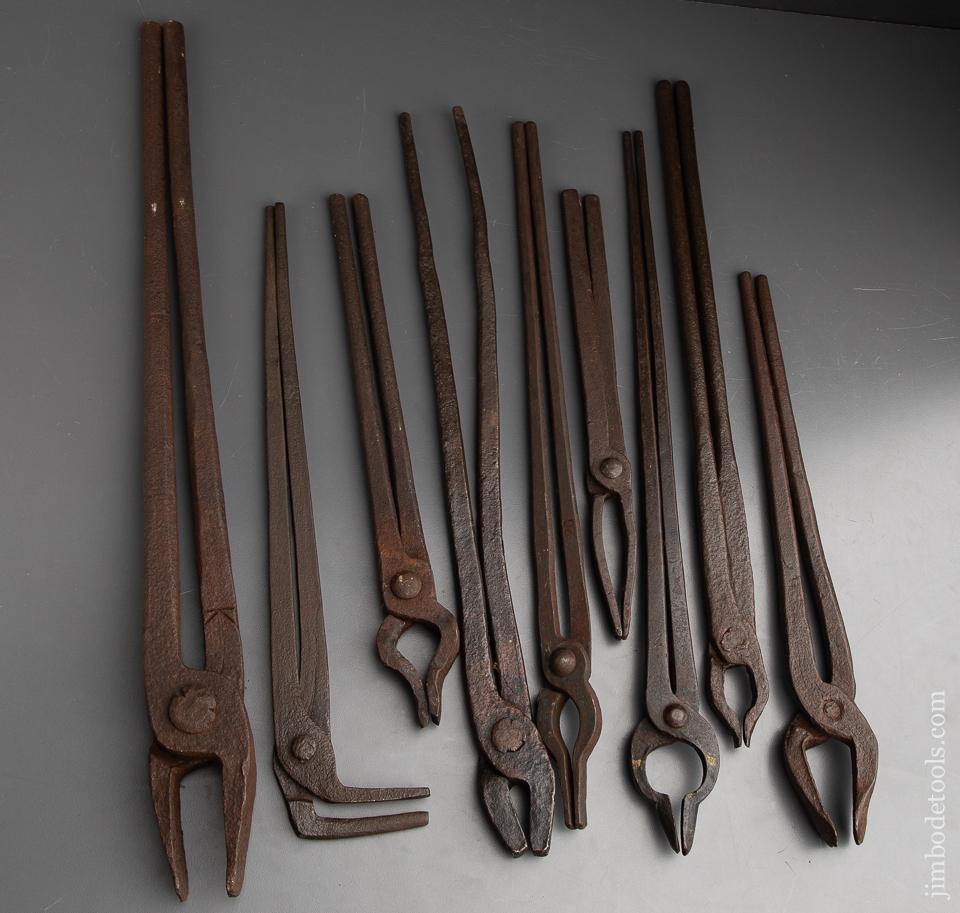 Nine Great Blacksmith's Tongs - 91393