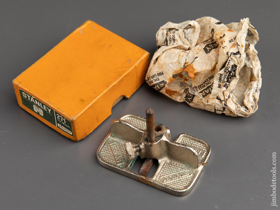 STANLEY No. 271 Miniature Router Plane with 1/4 inch Cutter in Original Box - 91316