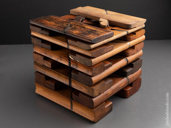 Complete Working Set of 18 Hollows & Rounds Molding Planes - 91319