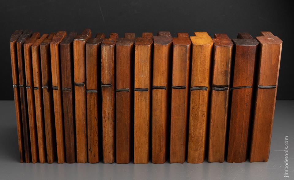 Complete Working Set of 18 Hollows & Rounds Molding Planes - 91320