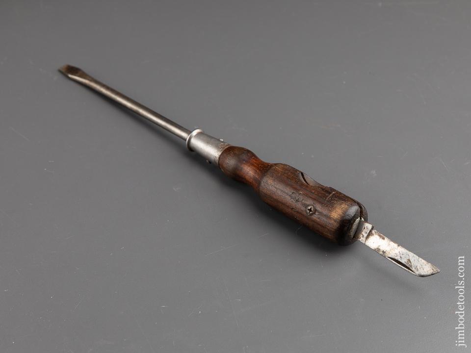 Very Rare! STANLEY No. 1022 Screw Driver Jack Knife - 91321
