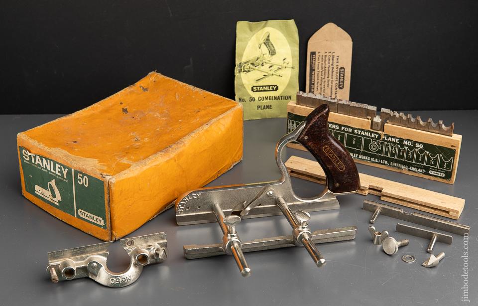 STANLEY No. 50 Light Combination Plane 100% COMPLETE in Original Box - 91332