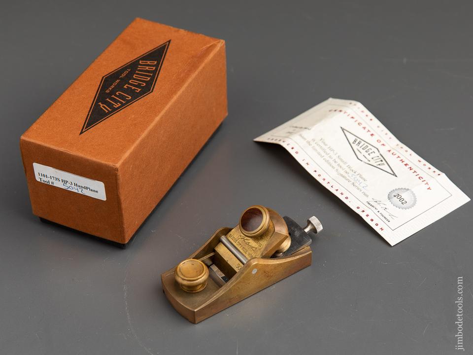 BRIDGE CITY TOOL WORKS HP-3 Hand Plane in Original Box - 91341