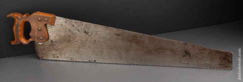 RARE 6 point 26 inch Rip DISSTON/KEYSTONE No. 107 Hand Saw with Decal! - 91348