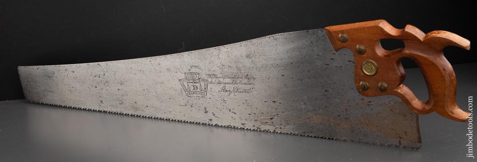 NEW OLD STOCK 5 1/2 point 28 inch Rip DISSTON D8 Hand Saw - 91350