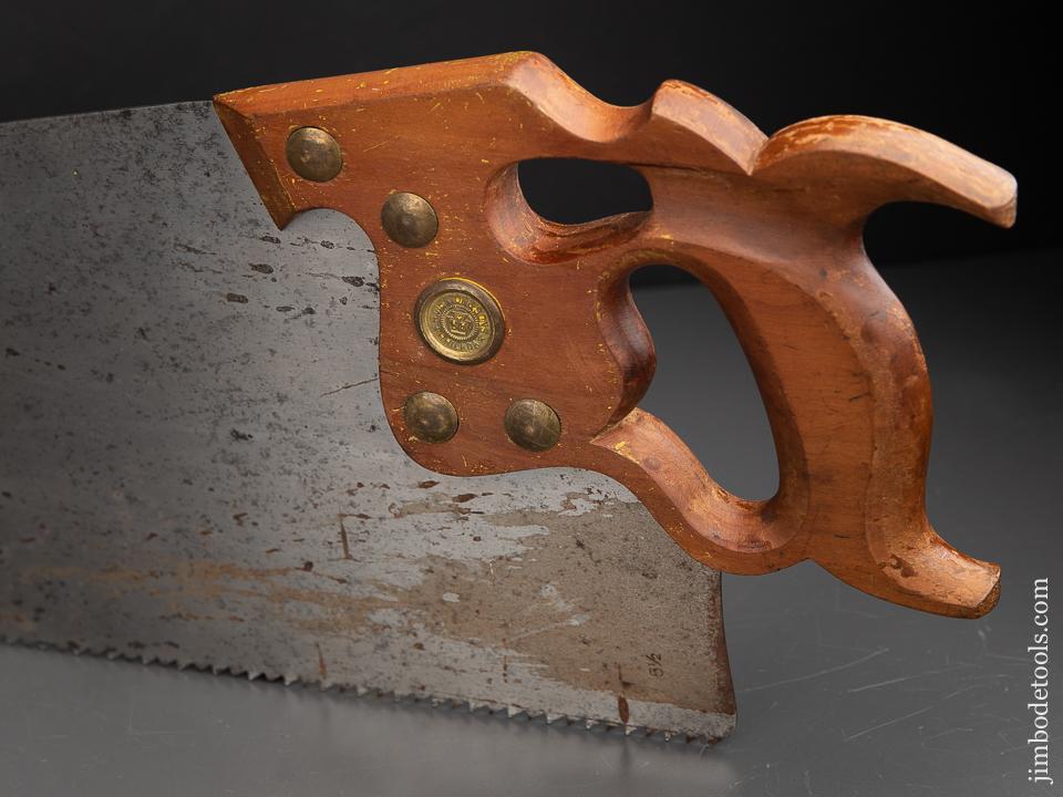 NEW OLD STOCK 5 1/2 point 28 inch Rip DISSTON D8 Hand Saw - 91350