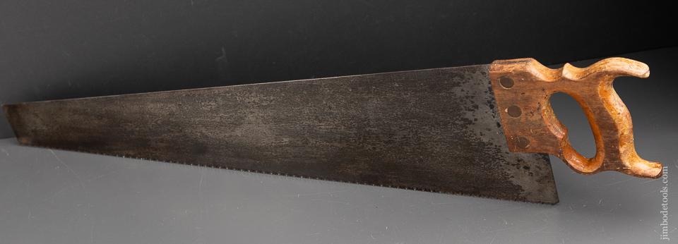 RARE 7 point 26 inch Crosscut DISSTON No. 087 Combination Saw circa 1880s - 91376