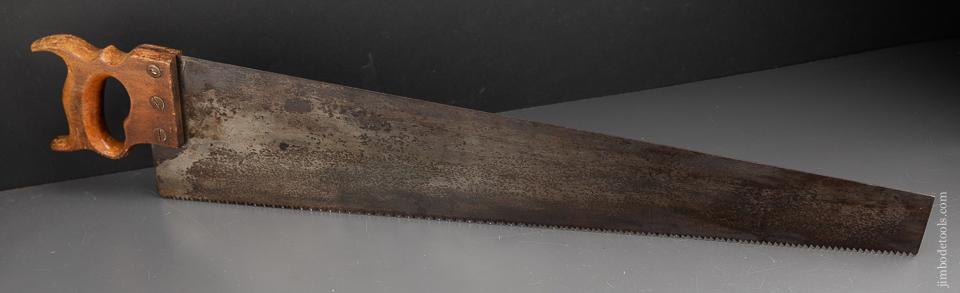 RARE 7 point 26 inch Crosscut DISSTON No. 087 Combination Saw circa 1880s - 91376