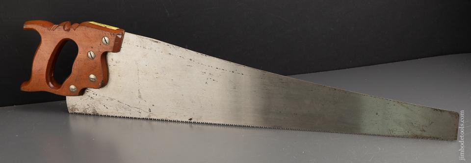 NEW OLD STOCK 8 point 26 inch Crosscut ATKINS SILVER STEEL No. 51 Skew Back Hand Saw - 91383 