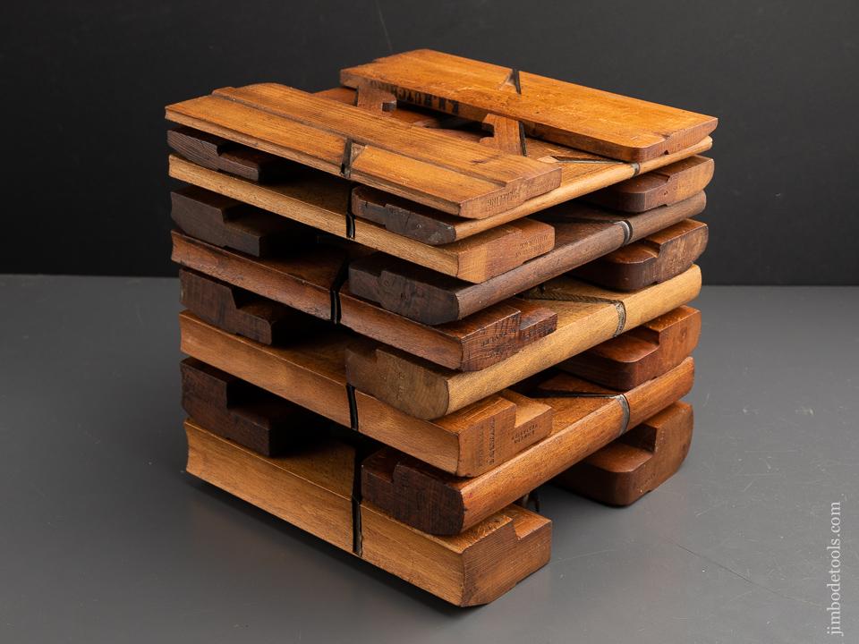 Complete Working Set of 18 Hollows & Rounds Molding Planes - 91386