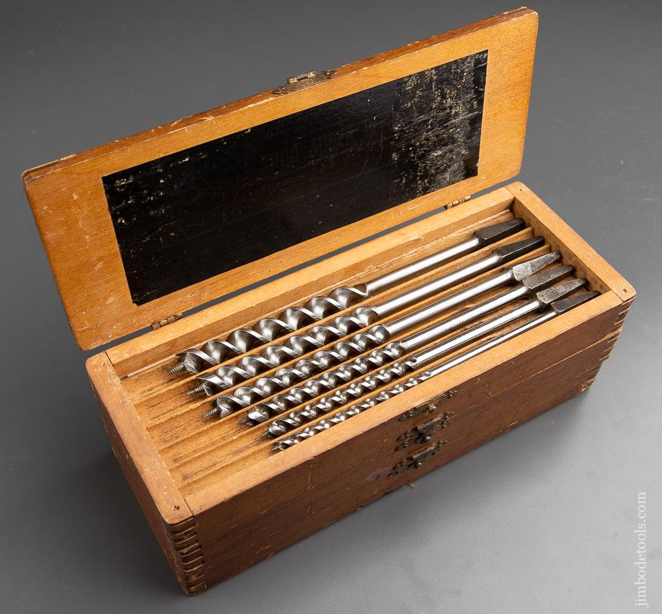 Complete Set of 13 RUSSELL JENNINGS Auger Bits in its Original 3 Tiered Box - 91388