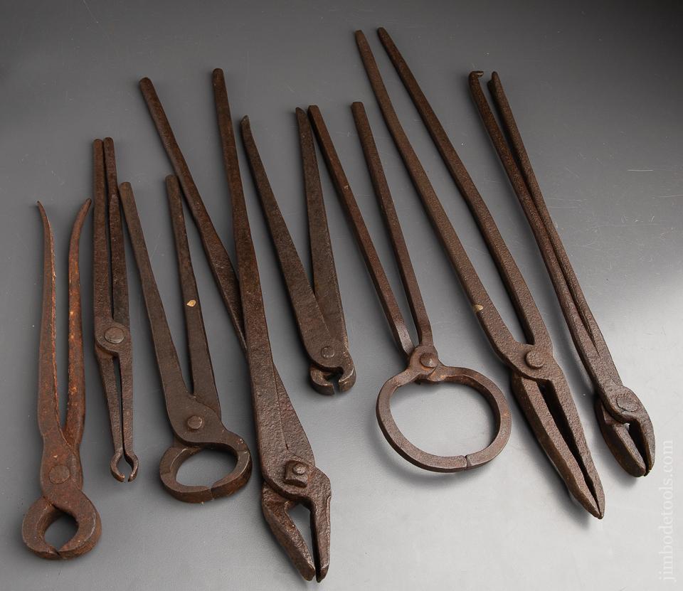 Eight Great Blacksmith's Tongs - 91394