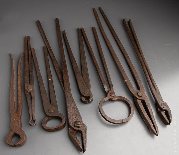 Eight Great Blacksmith's Tongs - 91394