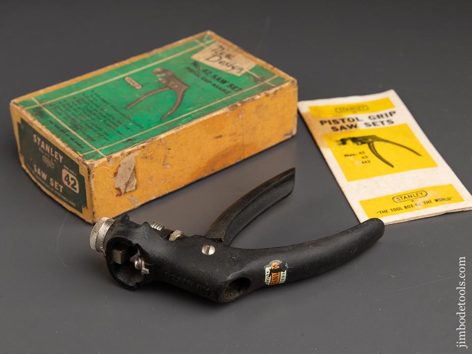 STANLEY No. 42 Saw Set with Decal in Original Box - 91414