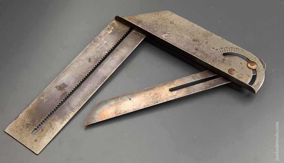 FINE Eight inch Patented HIGHT'S UNION Combination Square - 91420