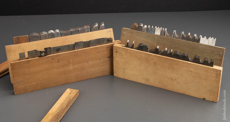 COMPLETE Set of 52 Cutters for STANLEY No. 55 Combination Plane in Original Boxes - 91508