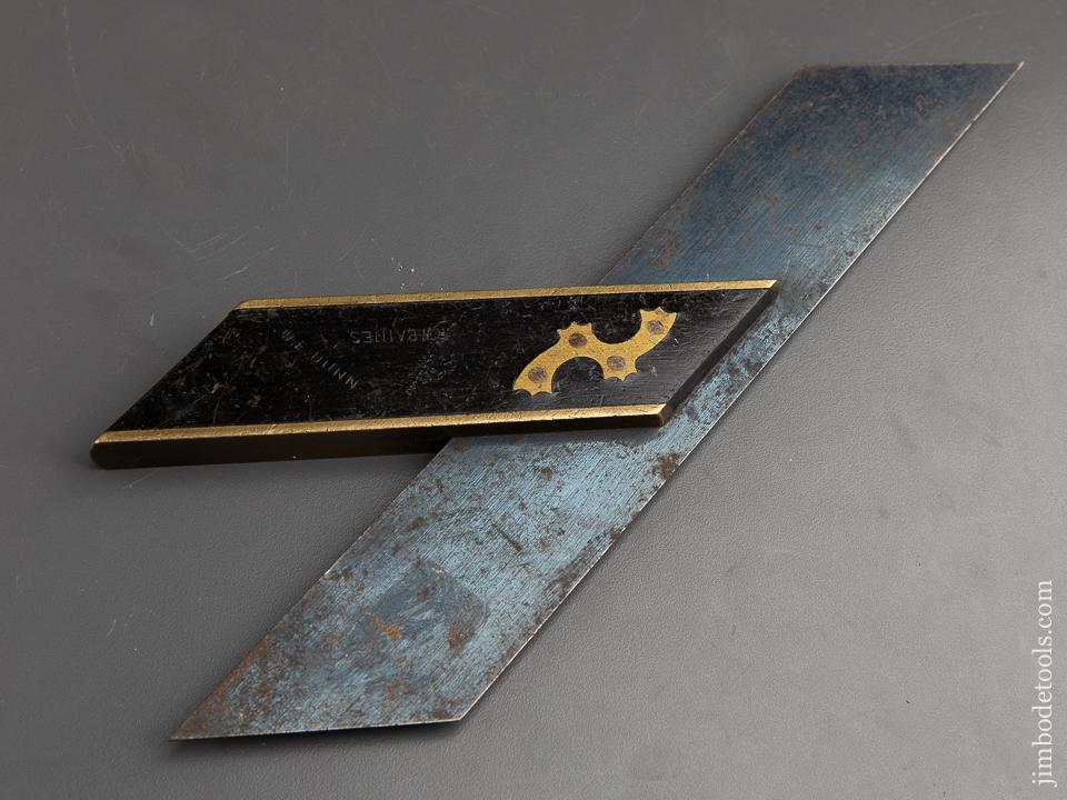 Ten inch MARPLES Ebony & Brass Mitre Square - 91530