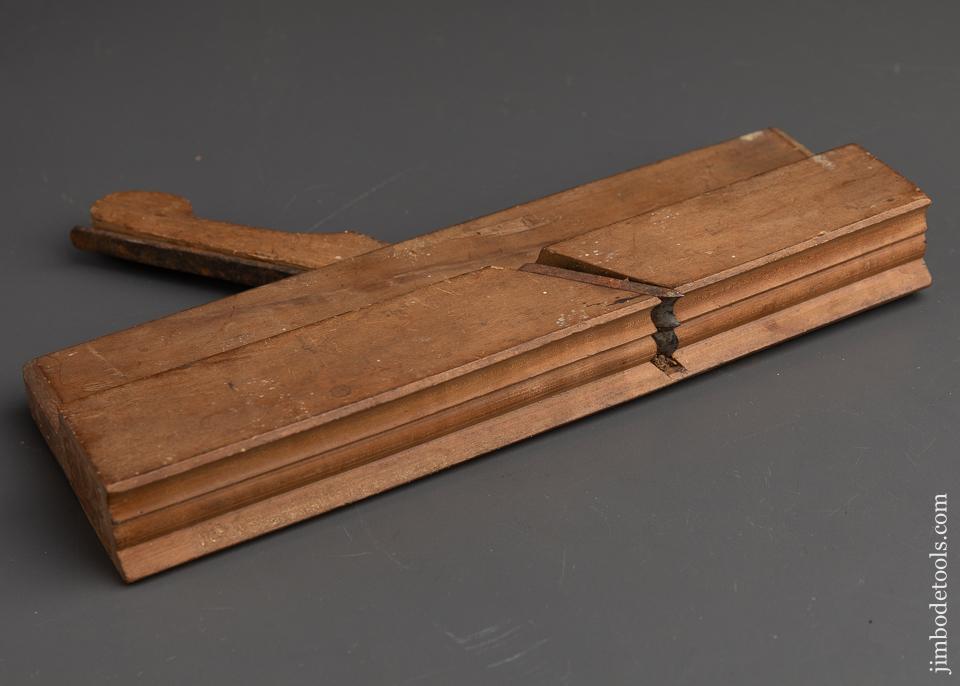 Stunning! 18th Century Applewood Moulding Plane by OLNEY - 91542U