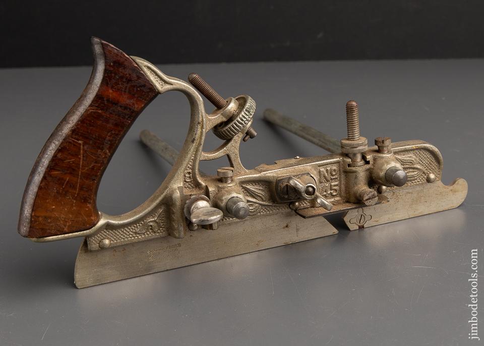 STANLEY No. 45 Combination Plane 100% COMPLETE Type 8 circa 1907-08 in Original Box FINE - 91571