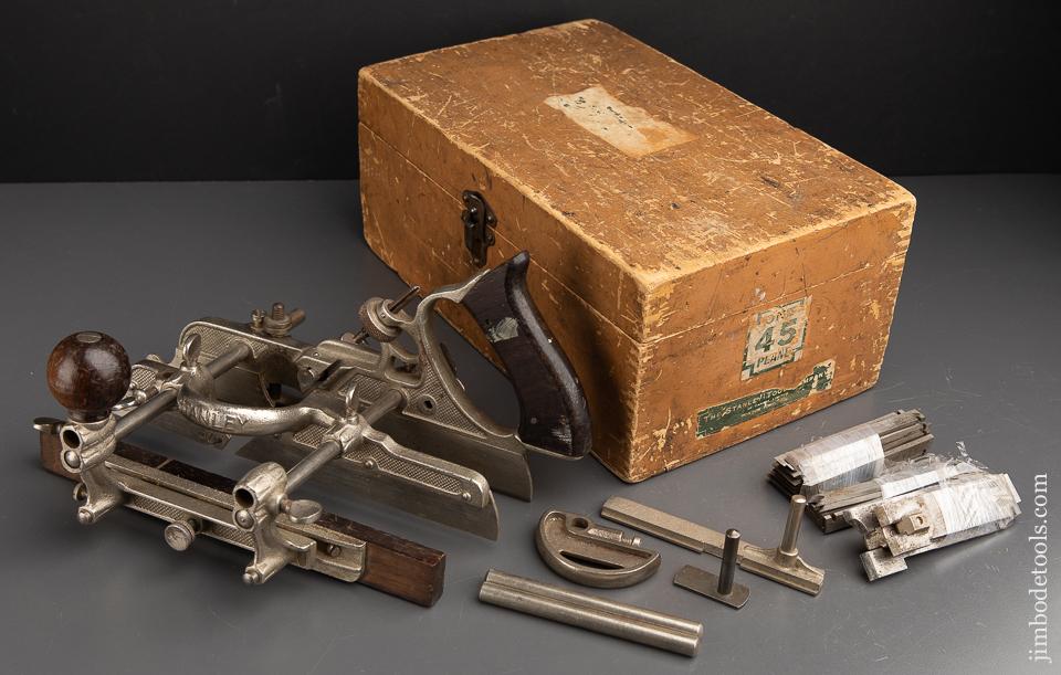 STANLEY No. 45 Combination Plane 100% COMPLETE in Original Box SWEETHEART - 91572