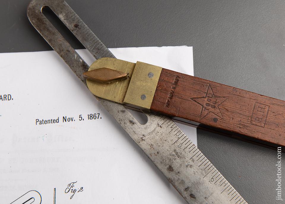 EXTRA FINE Eight inch HOWARD Patent November 5, 1867 STAR TOOL CO Bevel - 91587