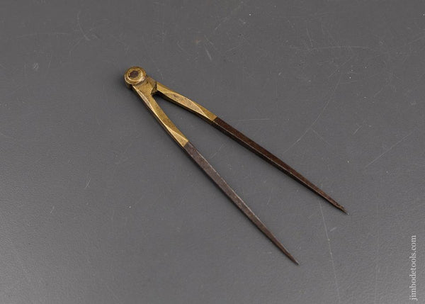 FINE 4 1/2 inch Brass & Steel Precision Dividers - 91608