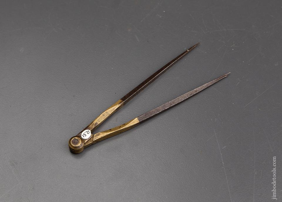 FINE 4 1/2 inch Brass & Steel Precision Dividers - 91608