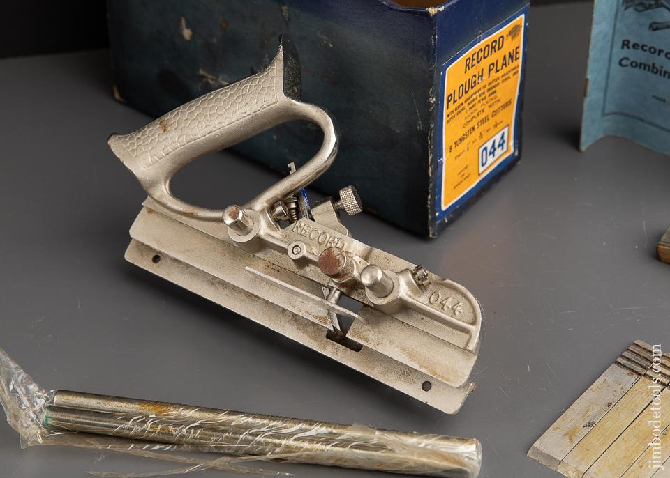 RECORD No. 044 Plough/Plow Plane 100% COMPLETE in Original Box NEAR MINT - 91653