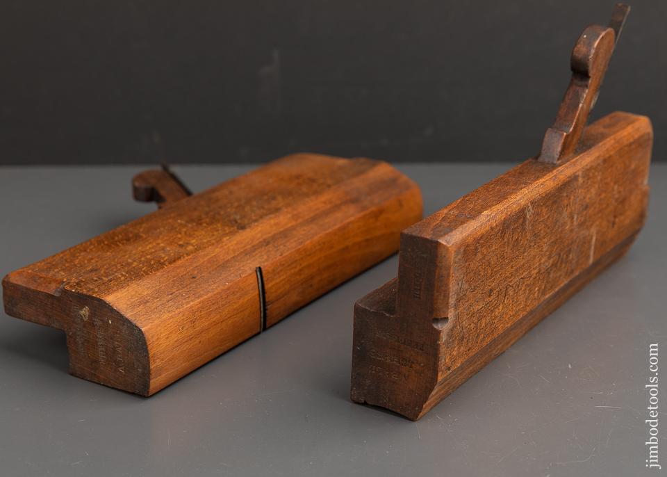 Matched Pair of No. 17 Hollow & Round Moulding Planes by HIGGS circa 1785-1827 - 91656