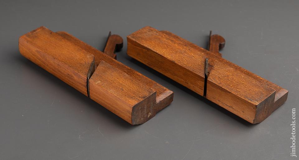 Matched Pair of No. 17 Hollow & Round Moulding Planes by HIGGS circa 1785-1827 - 91656